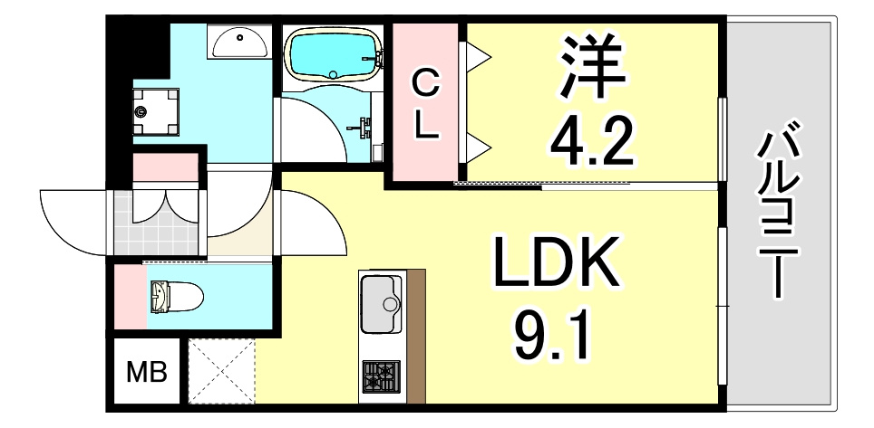 プレジオ御幣島の間取り