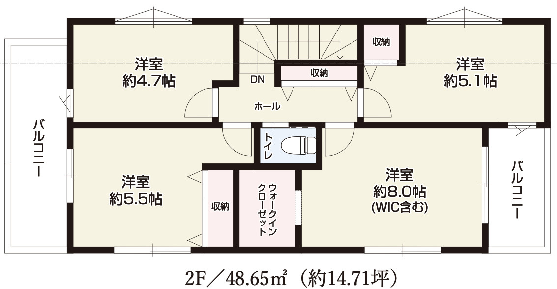 【仲介手数料無料】所沢市北秋津１３期全１棟　所沢市の不動産なら西武ハウジングの間取り