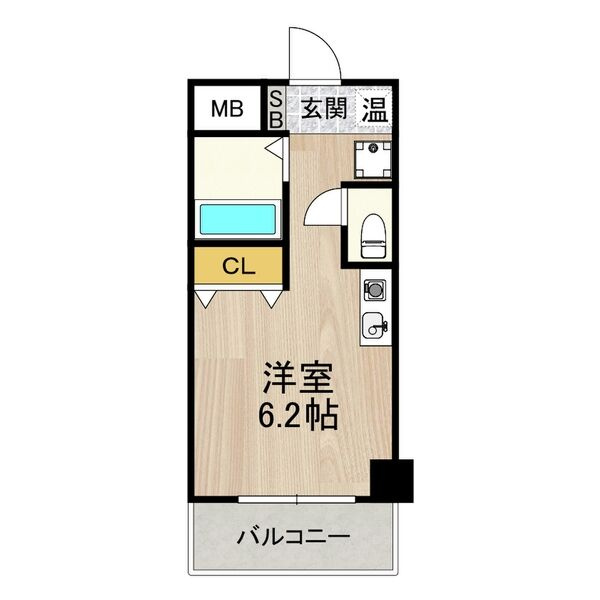 フロンティアテラス難波南(旧 エルミタージュ難波南Ⅴ)の間取り