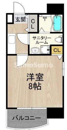 ドゥエリング桜川の間取り