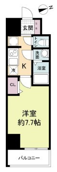 スペーシア日本橋東の間取り