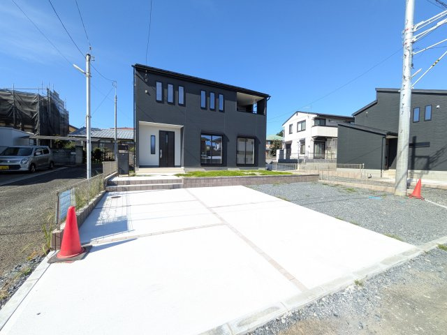 日立市滑川本町　4期　新築戸建て　１号棟の前面道路含む現地写真|現地案内会開催中です！ 平日のご見学も可能です。 お気軽にお問い合わせください♪ 【リアライズ不動産】 0297-86-8370まで♪