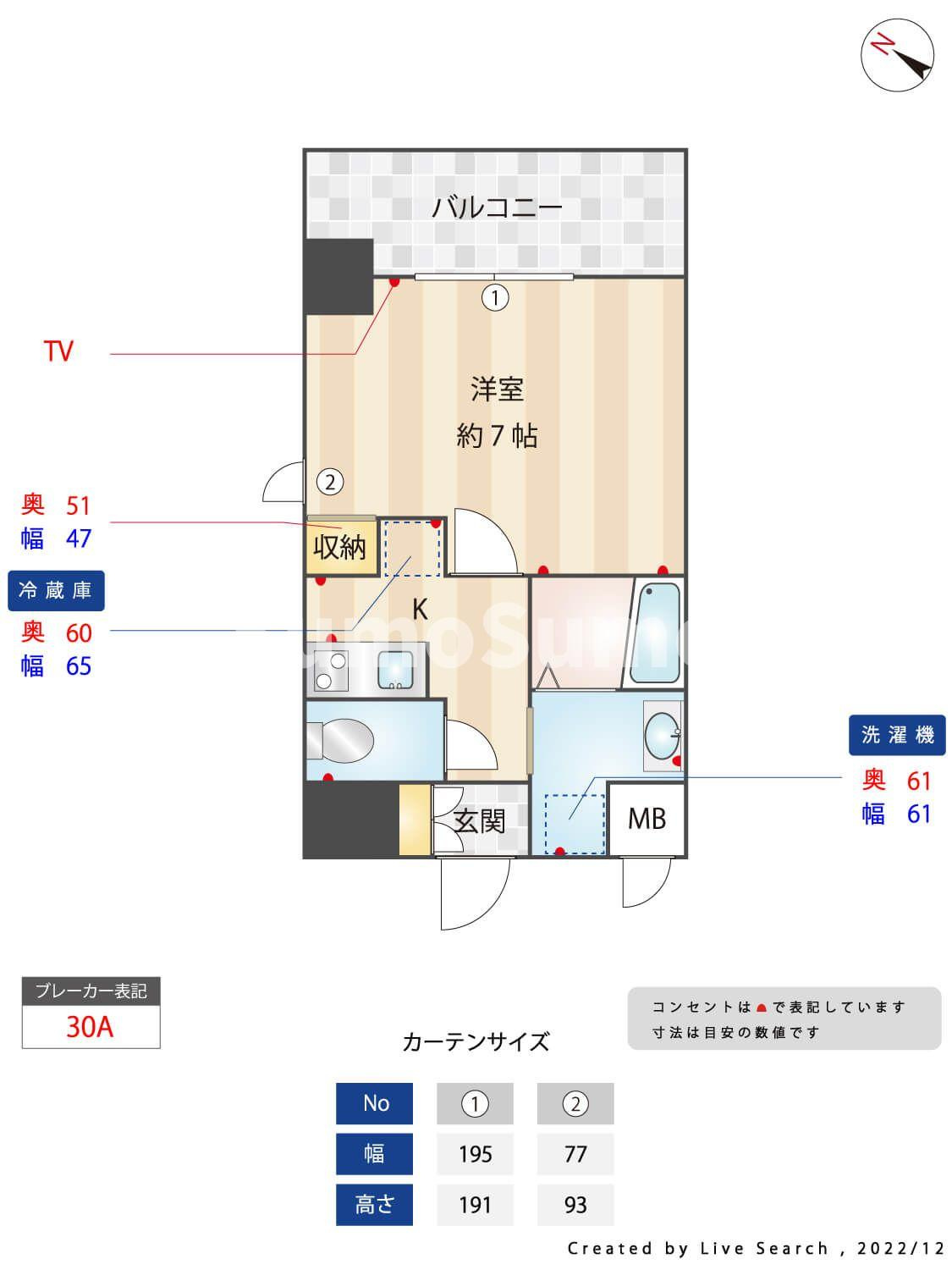 アンプルールベトンカルティエの間取り
