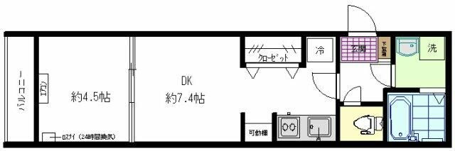 フォセット西巣鴨の間取り