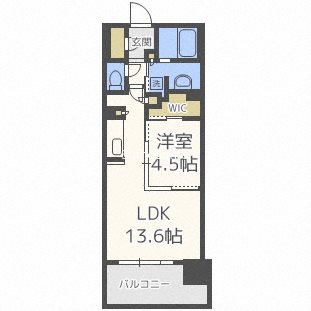 OPUS RESIDENCE SHINSAIBASHI SOUTHの間取り