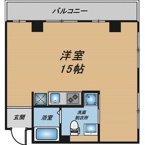 GARRET南堀江の間取り