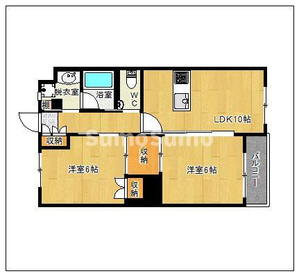 オリエンタル大濠の間取り