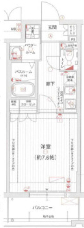 セオリー難波南プレミアムの間取り