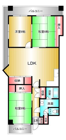 シティハイツ堀止の間取り