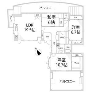 恵美酒Gマンションの間取り