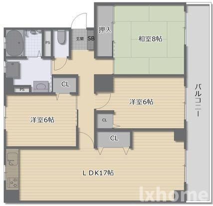 レジデンスFFM千里丘の間取り