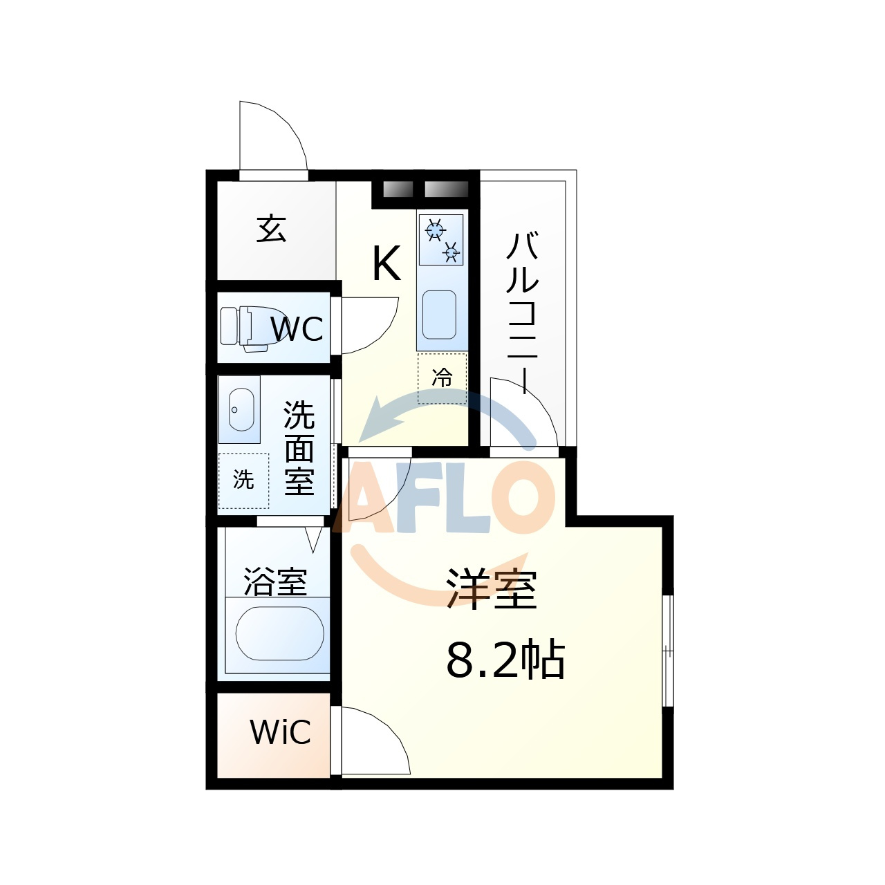 フジパレス我孫子前Ⅱ番館の間取り|フジパレス我孫子前Ⅱ番館　間取り