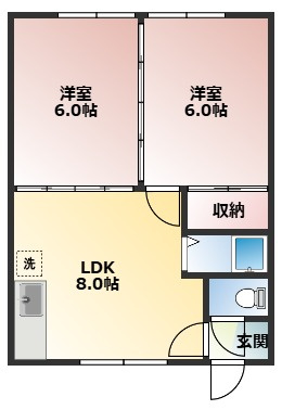 【間取り】 | 【CP対象】元町ホワイトハイツ | 間取りです