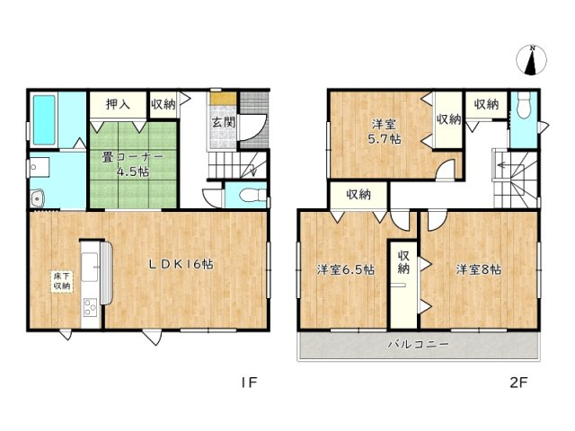 【間取り】 | 戸建 姫路市大津区平松