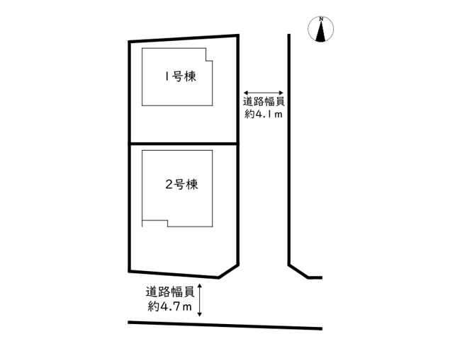 【区画図】 | 戸建 姫路市大津区平松