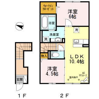 【間取り】 | セジュール　アミ　桜川