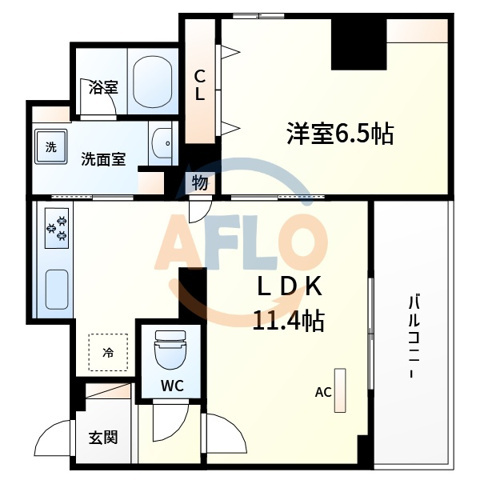 HABITAT平野の間取り|HABITAT平野（ハビタットヒラノ）　間取り