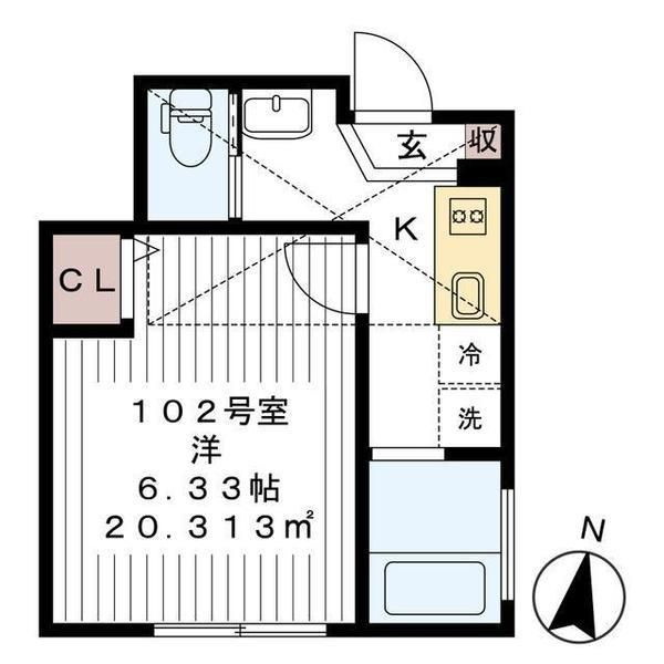 AJ一之江Ⅰの間取り