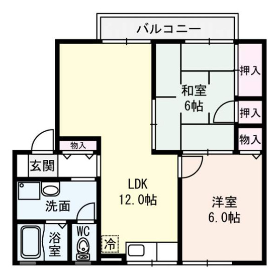 【間取り】 | ガーデンハイツ若江東 B棟