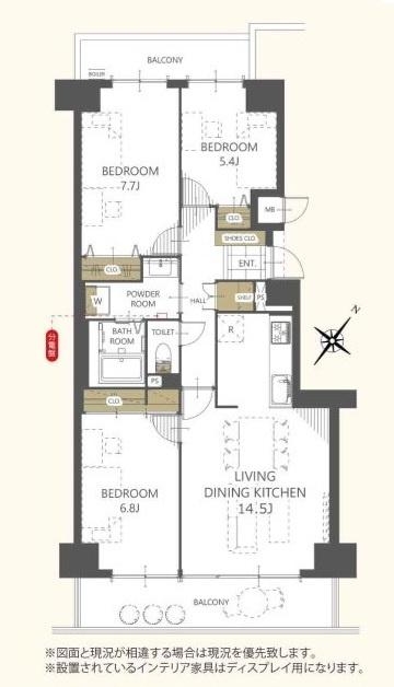 サーパスシティ西新潟弐番館の間取り