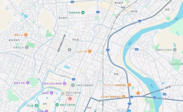姫路市梅ケ枝町　　　JR「野里駅」徒歩12分の地図