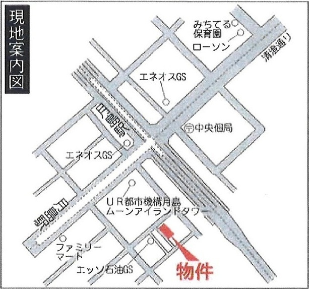 エルム月島の地図