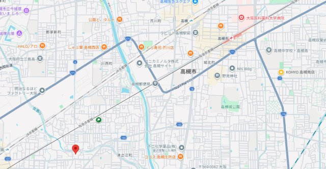 田中ハイツの地図