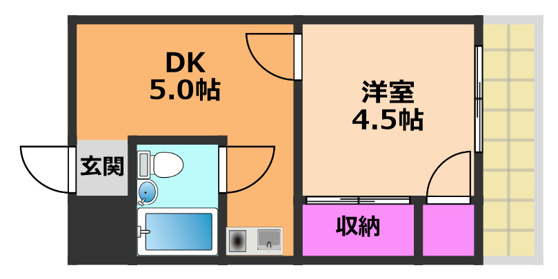 田中ハイツの間取り