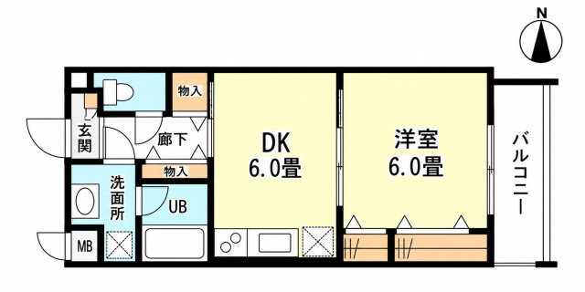 コンフォール ドミール Kの間取り