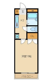 【間取り】 | エンジェルス守屋 | 間取りです。