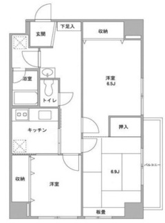 【間取り】 | 中川フラッツ | 間取りです。