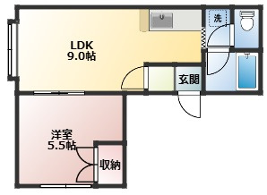 【間取り】 | 【CP対象】コンフォート伏古101 | 間取りです
