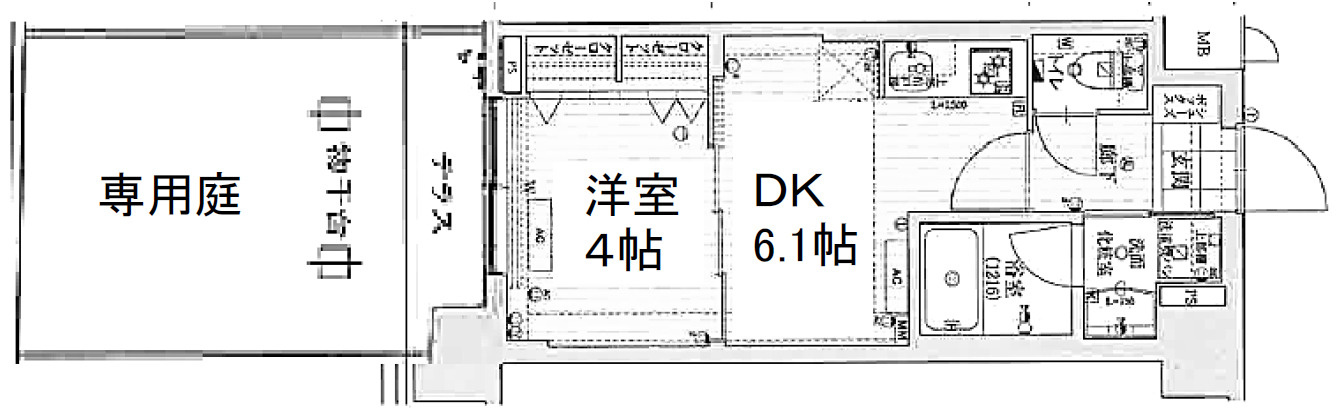 ベラジオ雅び烏丸十条Ⅱの間取り