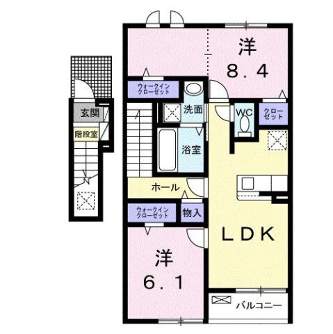 【間取り】 | プリムヴェール　ヒルズ　Ⅲ
