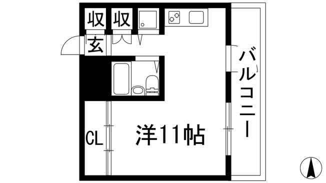 【間取り】 | 西北チェリーマンション