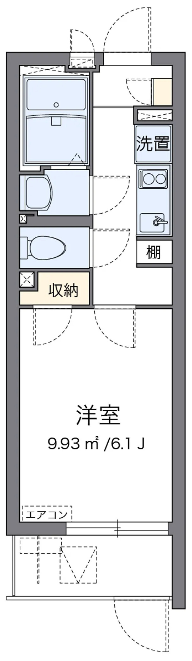 クレイノビッグアロー川崎の間取り