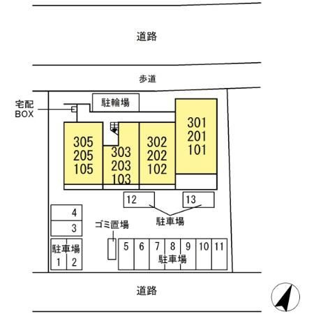 グレイスの区画図