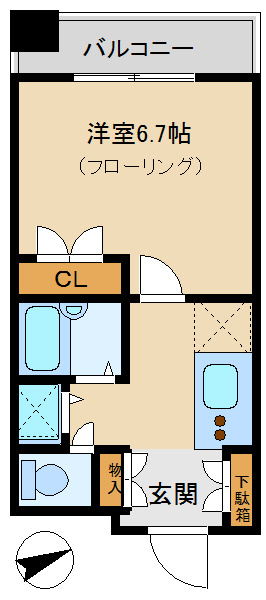 旭レジデンス羽田の間取り