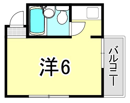 尼崎市大物町１丁目のアパートの間取り