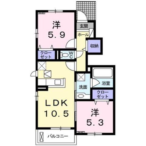 【間取り】 | メゾン　サカエⅡ