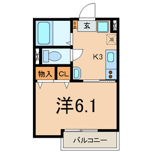 リバーハイツⅡの間取り