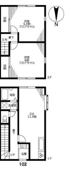 三鷹市下連雀４丁目のタウンの間取り