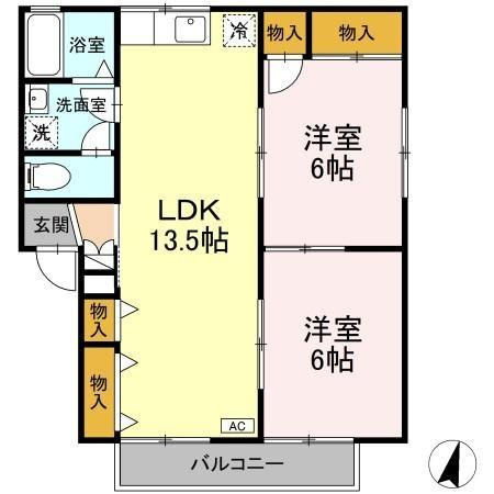 ファミールナカイⅠの間取り