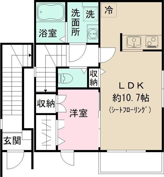 Ｌ’ａｖｅｎｉｒの間取り|間取りです。