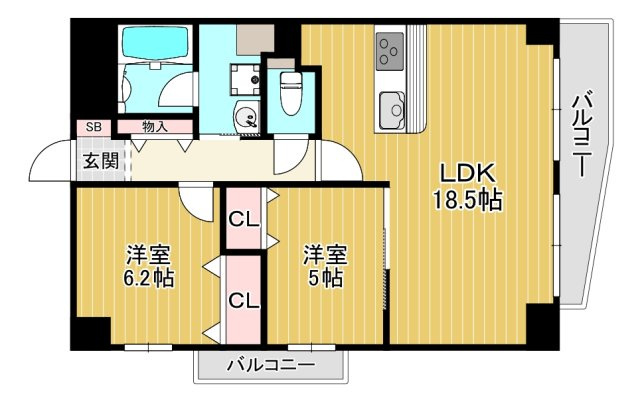 【間取り】 | 双葉エステート鴫野