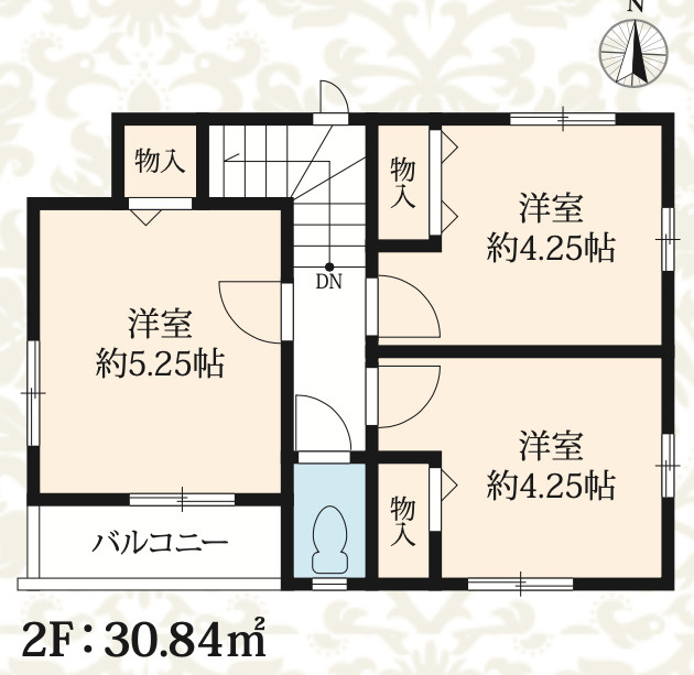 【仲介手数料無料】所沢市上安松全１棟　所沢市の不動産なら西武ハウジングの間取り
