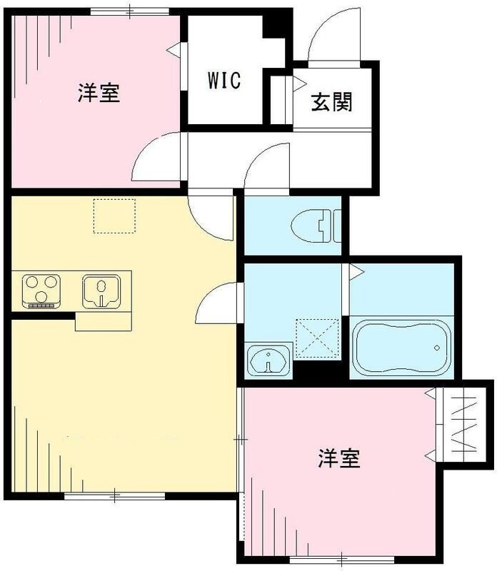 メゾンペジーブルの間取り|間取りです。