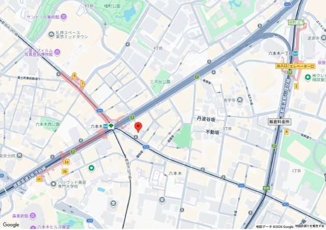 ウナカミビルの地図