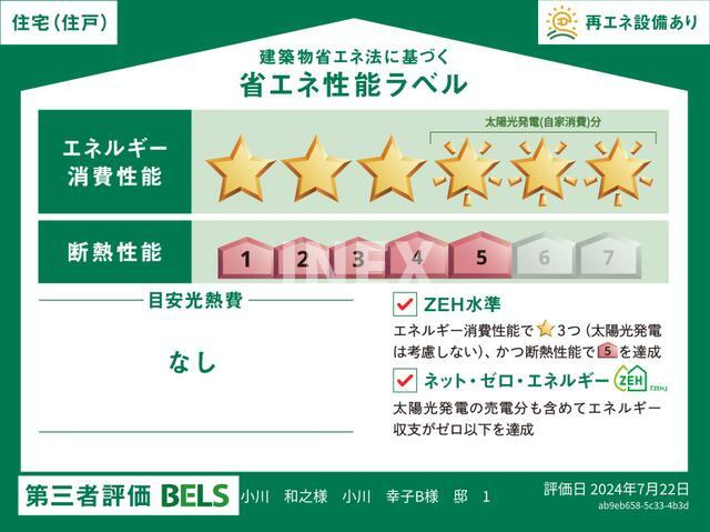 横浜市神奈川区白幡仲町のアパートの省エネ性能ラベル