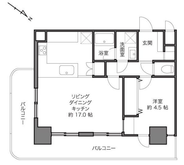 【間取り】 | パラスト下目黒